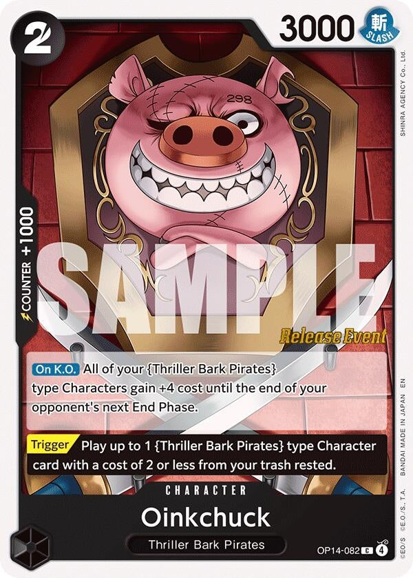Image for Oinkchuck (OP14-082) (The Azure Sea's Seven Release Event Cards) - One Piece Card Game