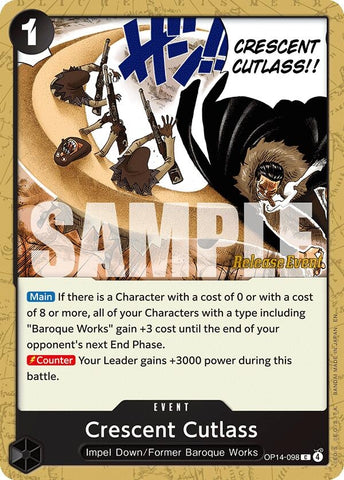 Image for Crescent Cutlass (OP14-098) (The Azure Sea's Seven Release Event Cards) - One Piece Card Game