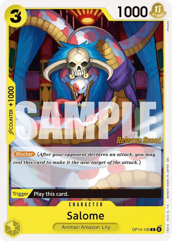 Image for Salome (OP14-106) (The Azure Sea's Seven Release Event Cards) - One Piece Card Game