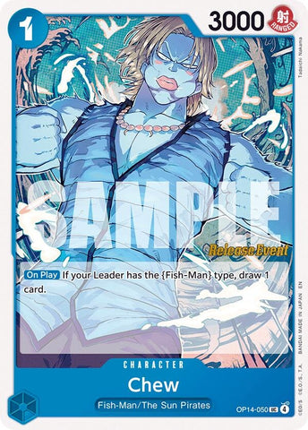 Image for Chew (OP14-050) (The Azure Sea's Seven Release Event Cards) - One Piece Card Game