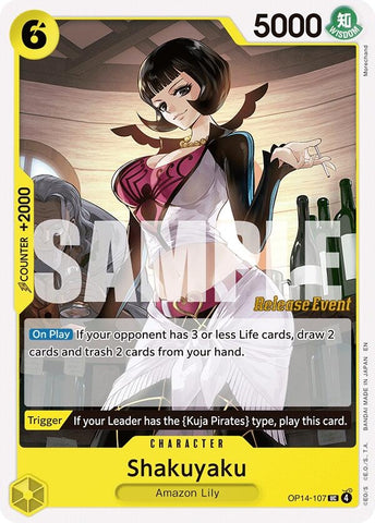 Image for Shakuyaku (OP14-107) (The Azure Sea's Seven Release Event Cards) - One Piece Card Game