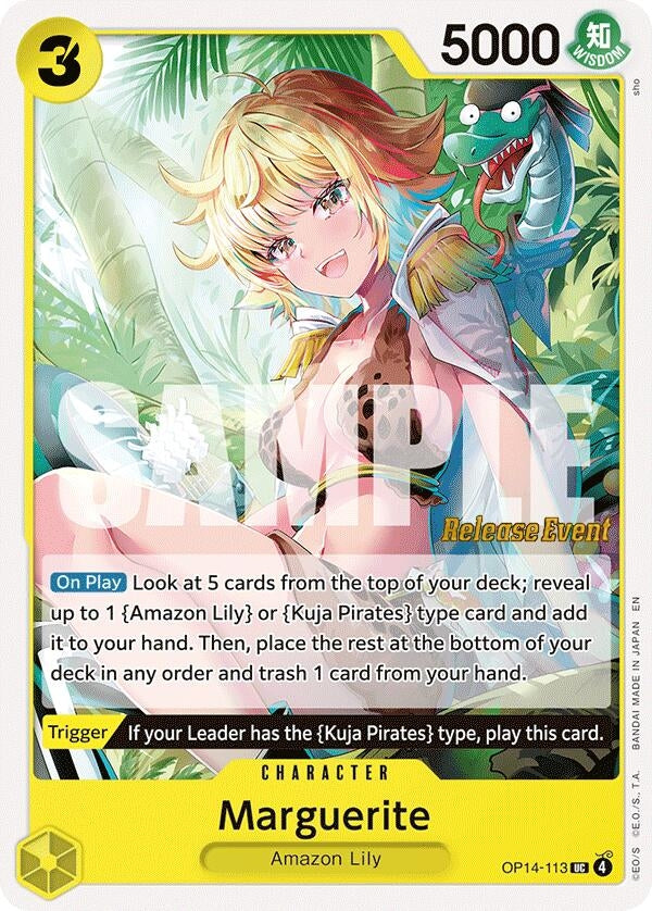 Image for Marguerite (OP14-113) (The Azure Sea's Seven Release Event Cards) - One Piece Card Game