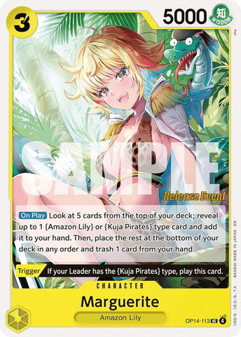 Image for Marguerite (OP14-113) (The Azure Sea's Seven Release Event Cards) - One Piece Card Game