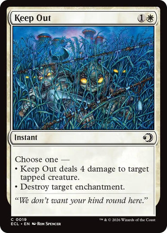 Image for Keep Out (19) (Lorwyn Eclipsed) - Magic: The Gathering