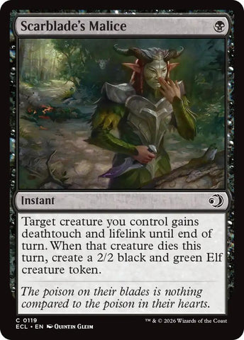 Image for Scarblade's Malice (119) (Lorwyn Eclipsed) - Magic: The Gathering