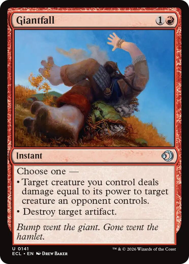 Image for Giantfall (141) (Lorwyn Eclipsed) - Magic: The Gathering