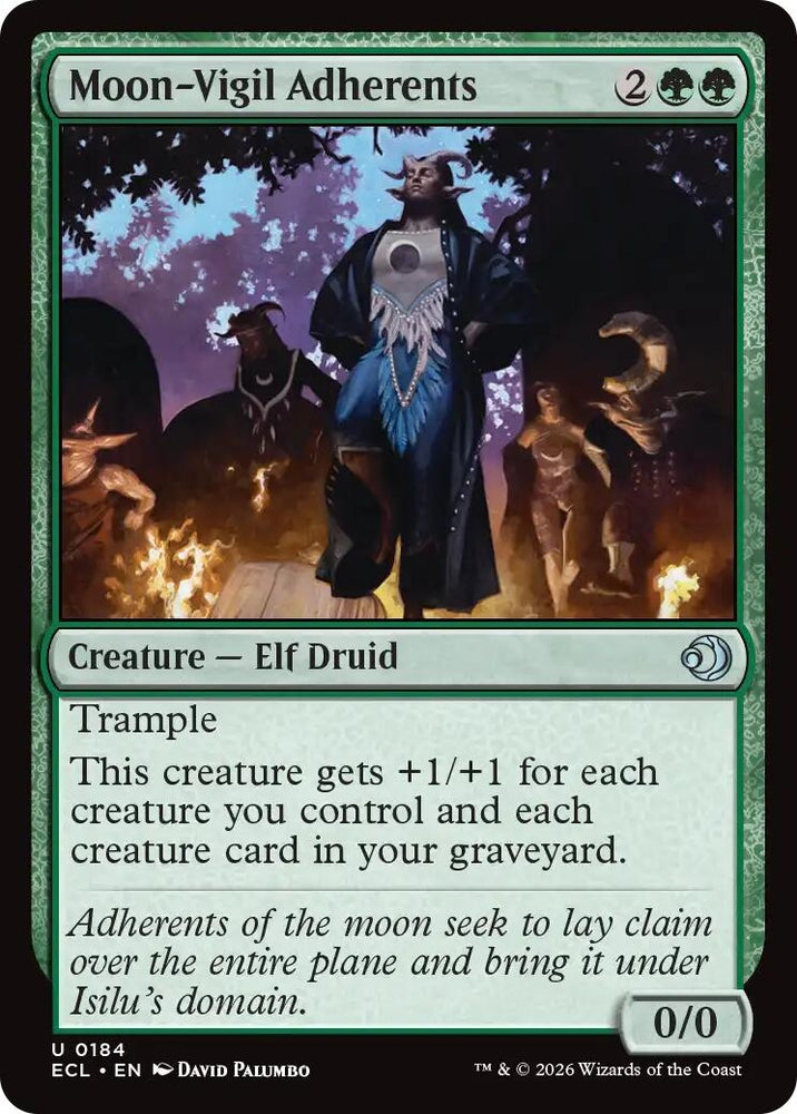 Image for Moon-Vigil Adherents (184) (Lorwyn Eclipsed) - Magic: The Gathering
