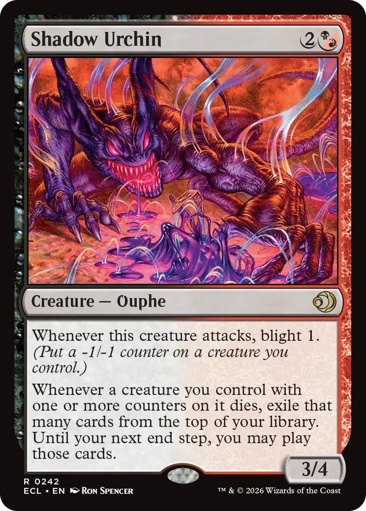 Image for Shadow Urchin (242) (Lorwyn Eclipsed) - Magic: The Gathering