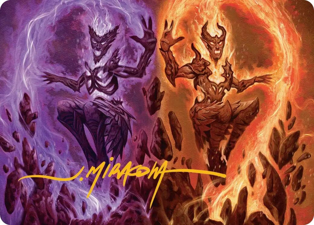 Image for Fire Covenant Art Card (Gold-Stamped Signature) (Lorwyn Eclipsed) - Magic: The Gathering