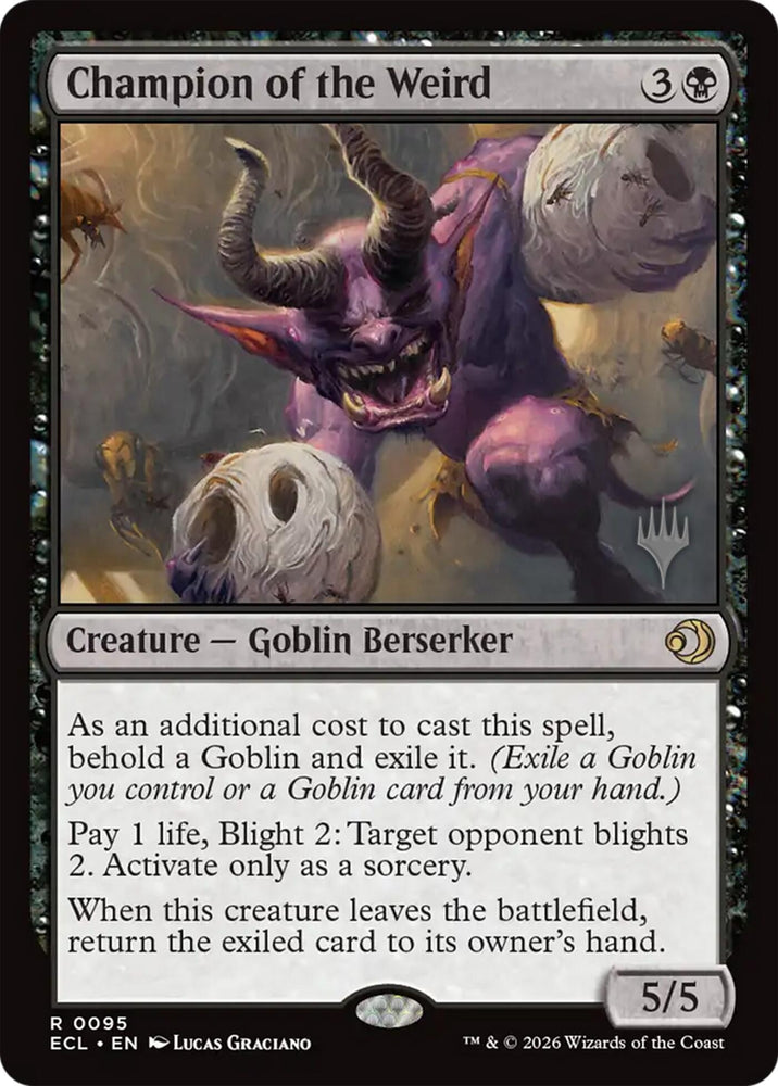Image for Champion of the Weird (95) (Promo Pack: Lorwyn Eclipsed) (PPECL) - Magic: The Gathering