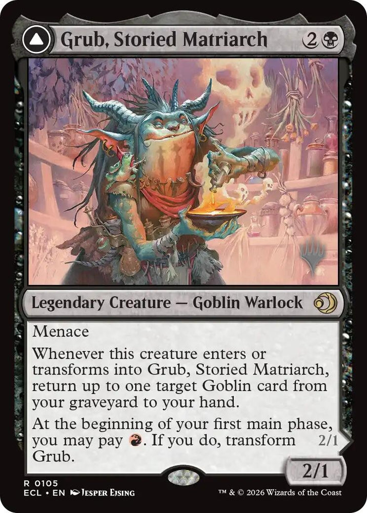Image for Grub, Storied Matriarch (105) (Promo Pack: Lorwyn Eclipsed) (PPECL) - Magic: The Gathering