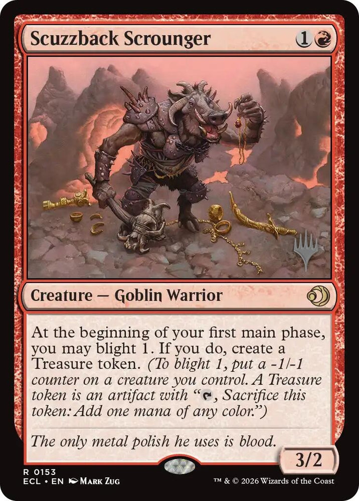 Image for Scuzzback Scrounger (153) (Promo Pack: Lorwyn Eclipsed) (PPECL) - Magic: The Gathering