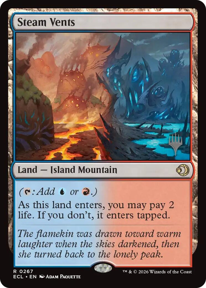 Image for Steam Vents (267) (Promo Pack: Lorwyn Eclipsed) (PPECL) - Magic: The Gathering