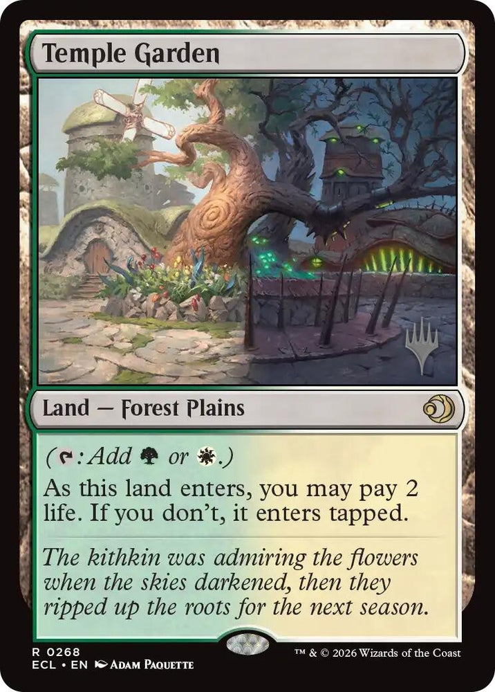 Image for Temple Garden (268) (Promo Pack: Lorwyn Eclipsed) (PPECL) - Magic: The Gathering