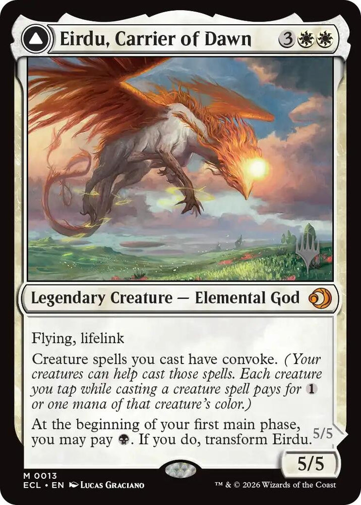 Image for Eirdu, Carrier of Dawn (13) (Promo Pack: Lorwyn Eclipsed) (PPECL) - Magic: The Gathering