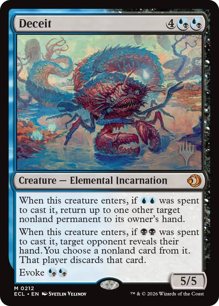 Image for Deceit (212) (Promo Pack: Lorwyn Eclipsed) (PPECL) - Magic: The Gathering
