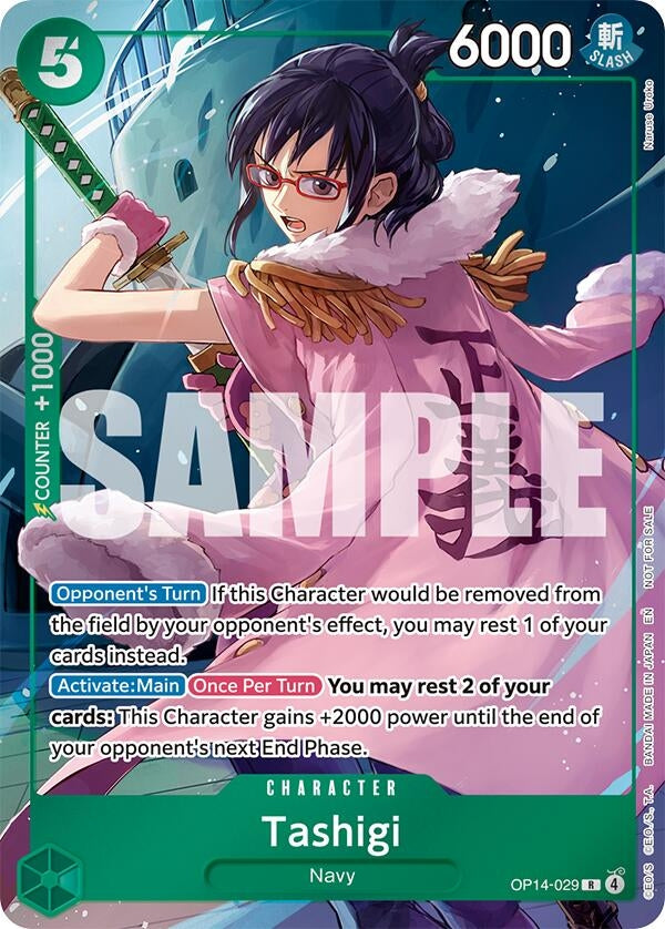 Image for Tashigi (Dash Pack) (OP14-029) - One Piece Card Game