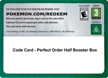 Image for Code Card - Perfect Order Booster Box - Pokemon
