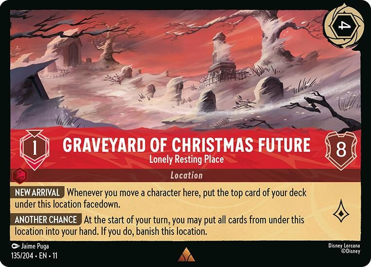 Image for Graveyard of Christmas Future - Lonely Resting Place (135/204) - Disney Lorcana