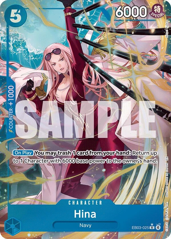 Image for Hina (Alternate Art) (EB03-025) (Extra Booster: One Piece Heroines Edition) - One Piece Card Game