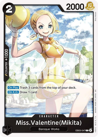 Image for Miss.Valentine(Mikita) (EB03-047) (Extra Booster: One Piece Heroines Edition) - One Piece Card Game