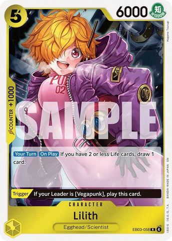 Image for Lilith (EB03-058) (Extra Booster: One Piece Heroines Edition) - One Piece Card Game