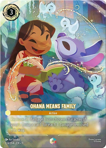 Image for Ohana Means Family (Enchanted) (224/204) - Disney Lorcana