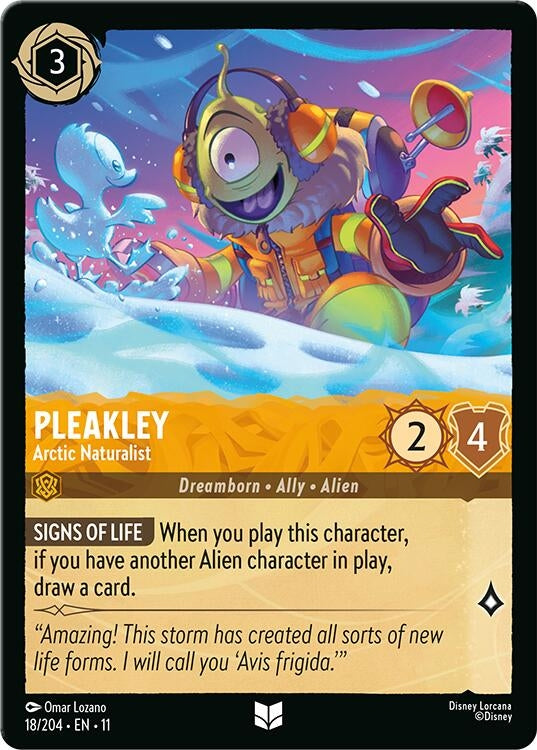 Image for Pleakley - Arctic Naturalist (18/204) - Disney Lorcana