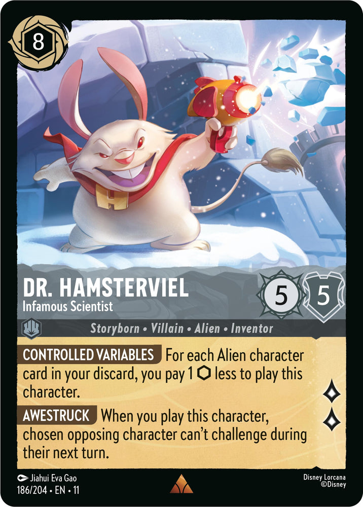 Image for Dr. Hamsterviel - Infamous Scientist (186/204) - Disney Lorcana