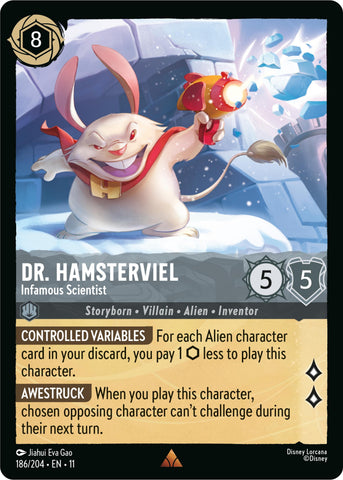 Image for Dr. Hamsterviel - Infamous Scientist (186/204) - Disney Lorcana