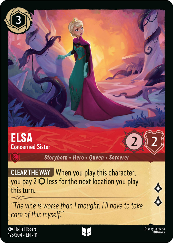 Image for Elsa - Concerned Sister (125/204) - Disney Lorcana