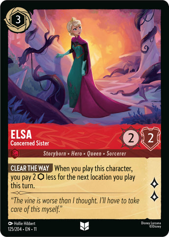 Image for Elsa - Concerned Sister (125/204) - Disney Lorcana