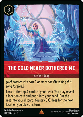 Image for The Cold Never Bothered Me (130/204) - Disney Lorcana