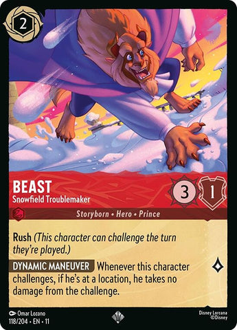 Image for Beast - Snowfield Troublemaker (118/204) - Disney Lorcana