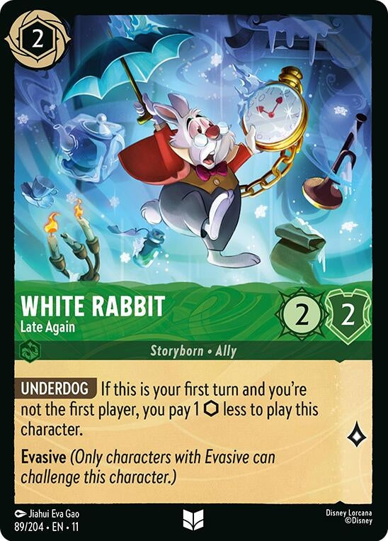 Image for White Rabbit - Late Again (89/204) - Disney Lorcana