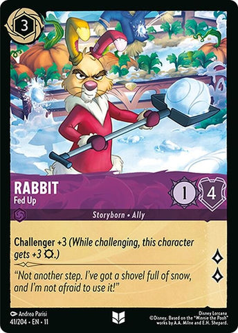 Image for Rabbit - Fed Up - Disney Lorcana