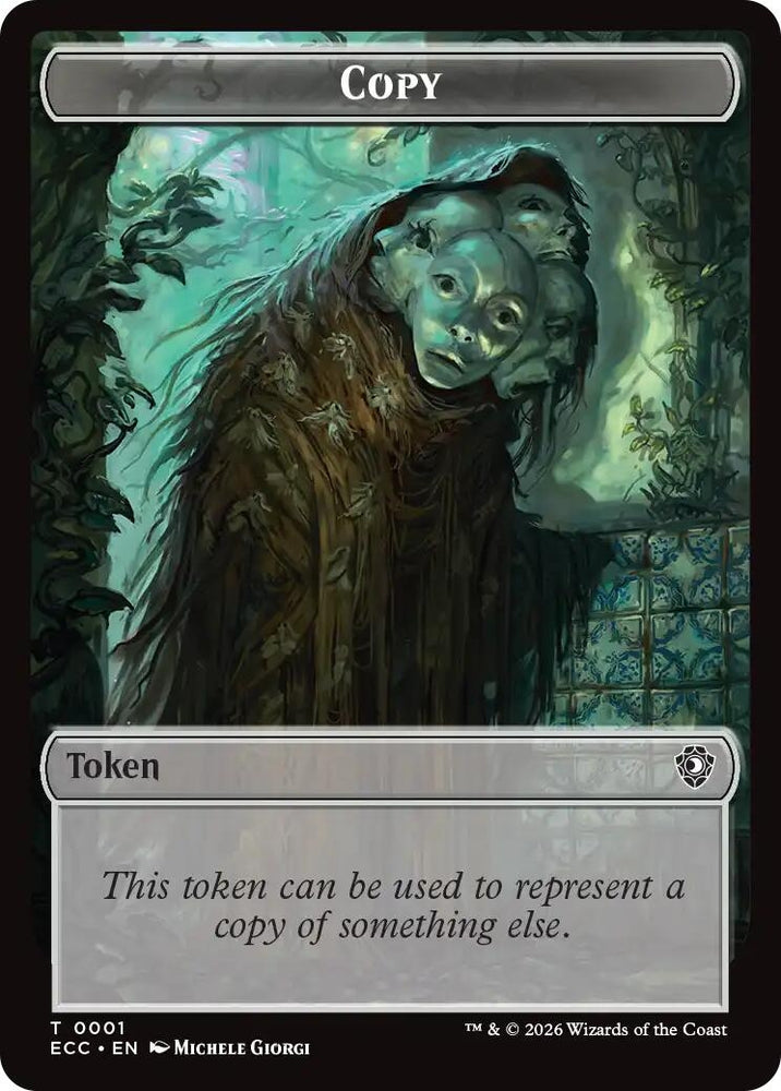 Image for Copy // Shapeshifter Double-Sided Token (1 // 1) (Commander: Lorwyn Eclipsed) (ECC) - Magic: The Gathering
