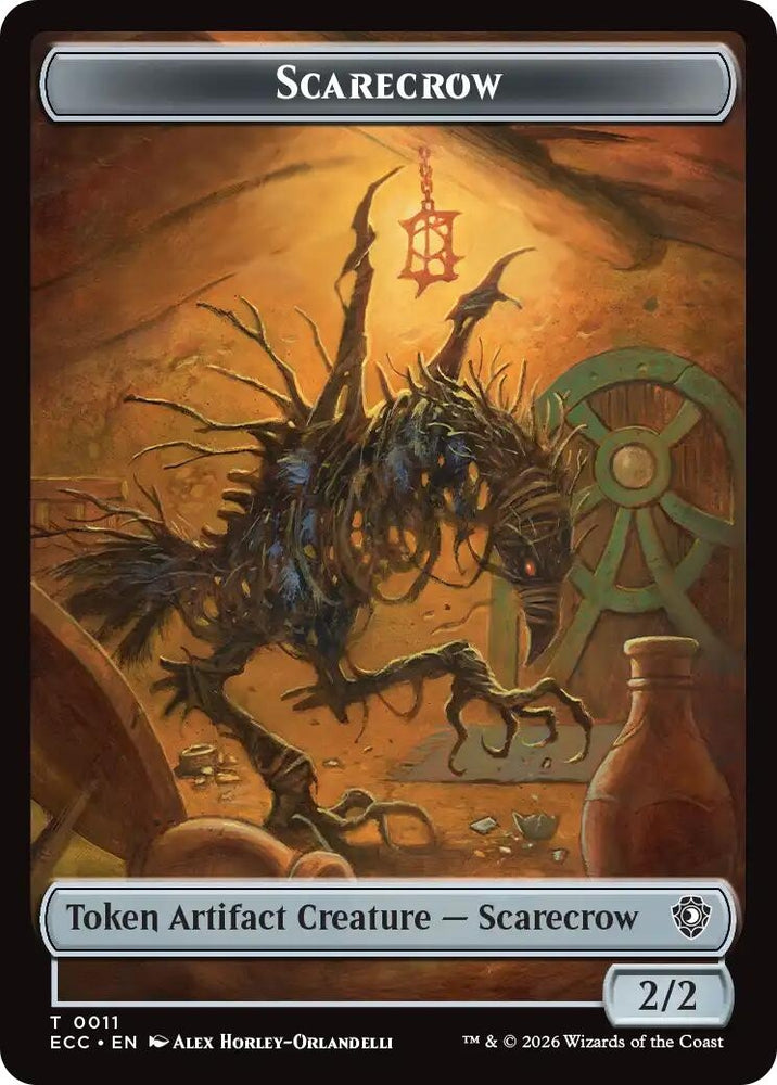 Image for Scarecrow // Treasure Double-Sided Token (11 // 10) (Commander: Lorwyn Eclipsed) (ECC) - Magic: The Gathering