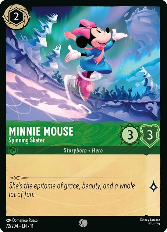 Image for Minnie Mouse - Spinning Skater (72/204) - Disney Lorcana