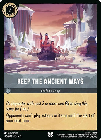 Image for Keep the Ancient Ways (196/204) - Disney Lorcana