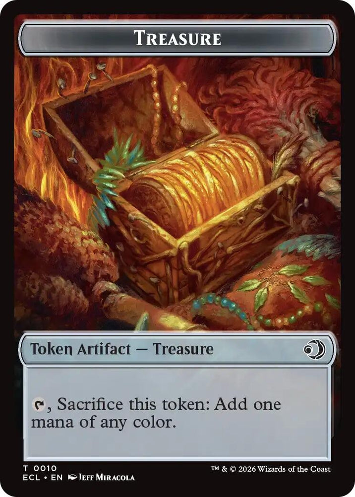 Image for Treasure // Shapeshifter Double-Sided Token (10 // 1) (Commander: Lorwyn Eclipsed) (ECC) - Magic: The Gathering