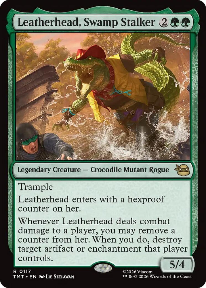 Image for Leatherhead, Swamp Stalker (117) (Teenage Mutant Ninja Turtles) - Magic: The Gathering