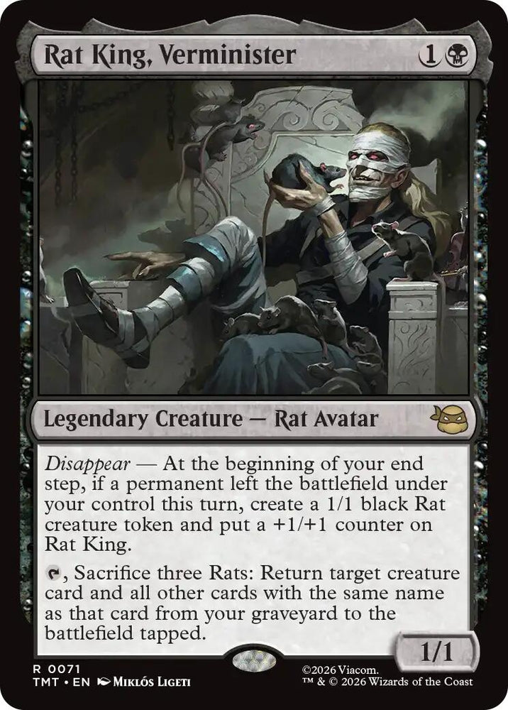Image for Rat King, Verminister (71) (Teenage Mutant Ninja Turtles) - Magic: The Gathering