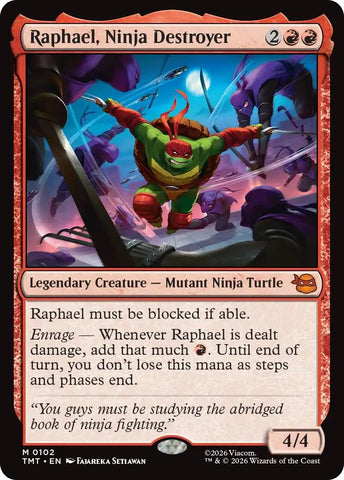 Image for Raphael, Ninja Destroyer (102) (Teenage Mutant Ninja Turtles) - Magic: The Gathering