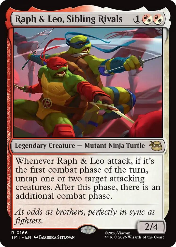Image for Raph & Leo, Sibling Rivals (166) (Teenage Mutant Ninja Turtles) - Magic: The Gathering