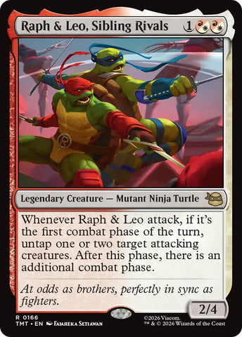 Image for Raph & Leo, Sibling Rivals (166) (Teenage Mutant Ninja Turtles) - Magic: The Gathering