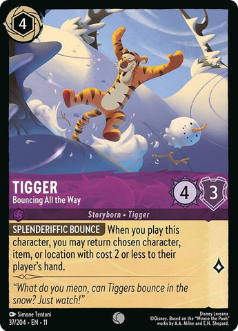 Image for Tigger - Bouncing All the Way (37/204) - Disney Lorcana