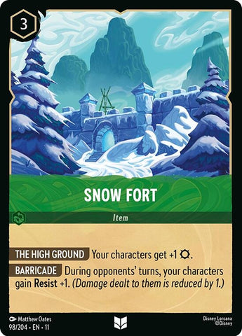 Image for Snow Fort (98/204) - Disney Lorcana