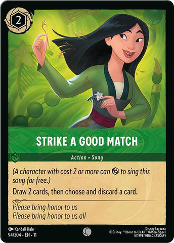 Image for Strike a Good Match (94/204) - Disney Lorcana