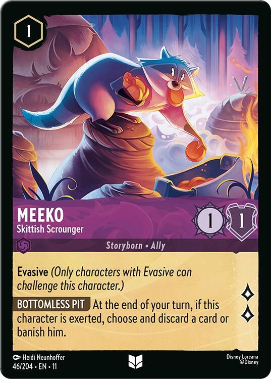 Image for Meeko - Skittish Scrounger (46/204) - Disney Lorcana